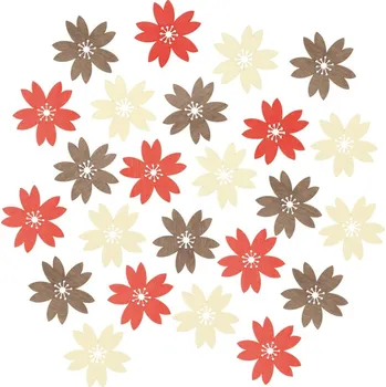 Anděl Přerov, s.ro. Kytka dřevěná 2 cm, mix 24 ks