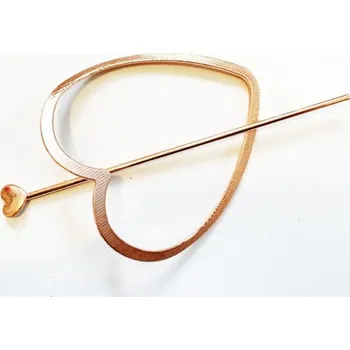 Ozdoba do vlasů Prosperk Spona do vlasů kovové srdce S0332