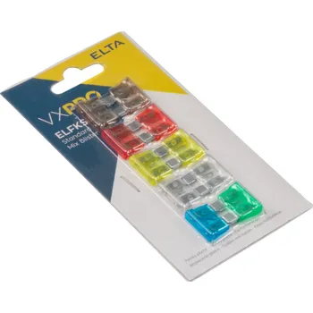 Autopojistky Sada nožových pojistek pro automobily, 10 ks