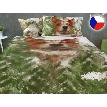 Povlečení Saténové povlečení 70x90, 140x200 GEON Pes Daisy