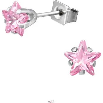 Náušnice Prosperk Náušnice pink stars S0078