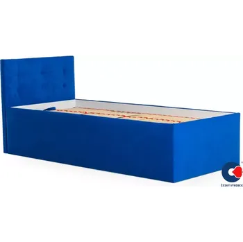 Postel Postel Amelie s lamelovým roštem 2, 200x90, modrá (č.38)