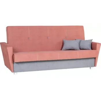 Pohovka Pohovka Ares, růžovo-šedá/nohy bílé (esito - an 4060/4065)