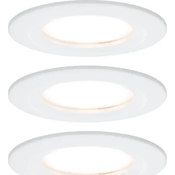 Lampička Paulmann LED zapuštěný bod Nova Coin 3 bílý kulatý stmívatelný - Hloubka dutiny 3 cm bílá 3 x 6,5 W LED - Doprava zdarma