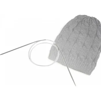 Textilie Ocelové kruhové jehlice 3mm, 100 cm