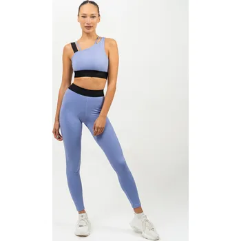 NEBBIA Asymetrická sportovní podprsenka ELITE fialová L