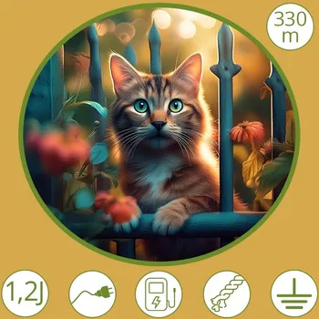 Ohradník Sada na elektrický ohradník pro kočky 330 m