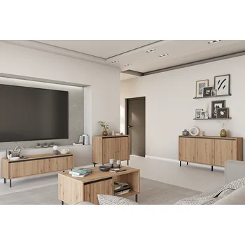 Obývací stěna Obývací stěna OSAKA e | 4 díly | dub evoke