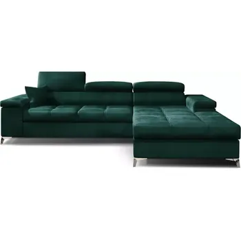 Obývací pokoj Rohová sedací souprava Richard, pravá, zelená (kronos 19)