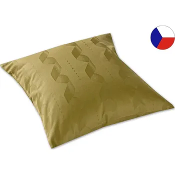 Povlak na dekorativní polštářek Damaškový povlak na polštář 40x40 EXCELLENT GEON Elisia oliva