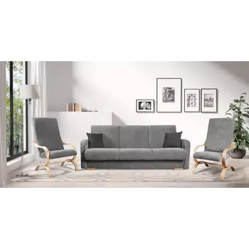 Sedací souprava Sedací souprava Diana 3+1+1, šedá (Matana 03/pol. 05, přírodní)