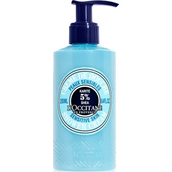 Koupelový olej L’Occitane Shea Butter Ultra Rich Shower Cream krémový sprchový gel pro citlivou pokožku 250 ml