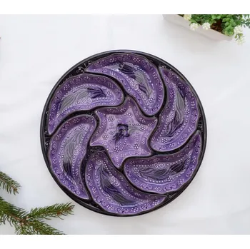 Omáčník Krásy Orientu Snídaňový set Lila - keramický