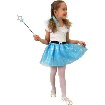 Karnevalový kostým KARNEVAL Šaty sukně tutu zimní princezna s vločkami 3-7 let KOSTÝM
