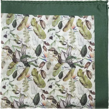 Látkový kapesník Hedvábný kapesníček do saka Avantgard - zelený