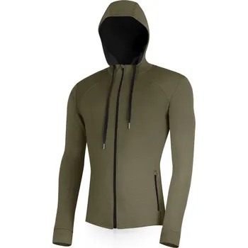 Pánská mikina KARMIN pánská merino mikina - Zelená 6369 / M / Zelená