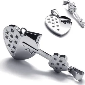 Přívěsek Prosperk Přívěsek ocelový klíč a zámek S4279