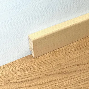 soklová lišta Dřevěná lišta DÝHA 40, 16x40x2500mm Barva: Jasan 6186