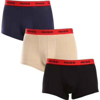 Boxerky 3PACK pánské boxerky HUGO vícebarevné (50517878 962) L Možnost vrácení zboží ZDARMA do 120 dnů!