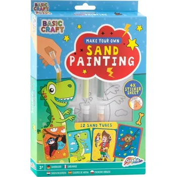 Dřevěná hračka Pískové obrázky - Dino, pirát