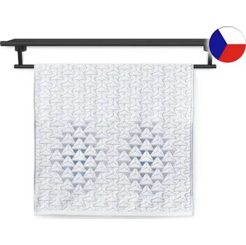 Ručník Luxusní froté ručník 50x100 TERRY TRIANGL 500g bílo/levandulová