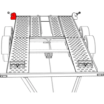 Přívěs Držák na zadní nárazník VAPP PA pravý pro svítilny Jokon typ 630 a doplňková č/b světla