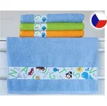 Dětský ručník NORA TISK 50x100 450g Abeceda modrá