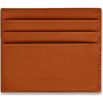 Pouzdro na kreditní karty Montblanc Meisterstück 6 cc, rezavé