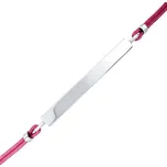 Textilní náramek Bailey růžový se stříbrnou destičkou ONE1016P