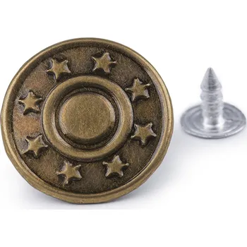 Knoflík Riflový knoflík Jeans velikost 32"