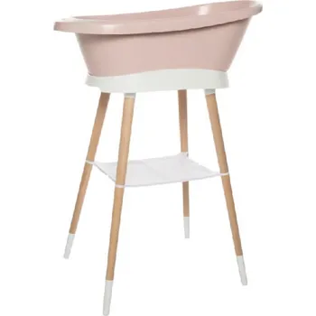 koupací vanička BÉBÉ-JOU sada digitální vanička se stojanem SENSE EDITION Pale Pink