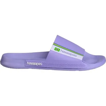 Pánské pantofle Unisex pantofle HAVAIANAS SLIDE BRASIL 33/34 Fialová, Mix