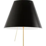 Luceplan Costanza stojací lampa D13t mosaz/černá - podstavec- délka 18 cm, šířka 18 cm; výška stínidla 28 cm mosaz, černá 1 x 105 W - Doprava zdarma