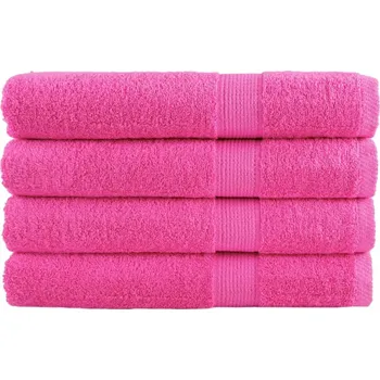 Utěrka Premium ručníky SOLUND 4 ks růžové 100 x 200 cm 600 g/m² IM_137534