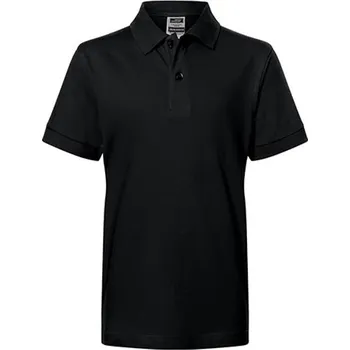 Chlapecké tričko James&Nicholson Dětská polokošile JN070K Black L (134/140)