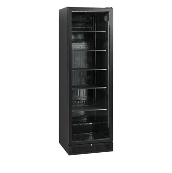 TEFCOLD SCU 1425 H – Chladicí vitrína, 1-křídlové dveře, 347 l, černá