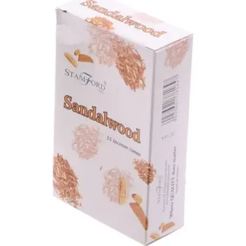 Čajovna Vonné kužely Stamford - Santalové dřevo 15ks