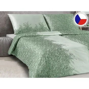 Povlečení Damaškové povlečení EXCELLENT 70x90, 140x200 DIAMANT Amazonie olivová