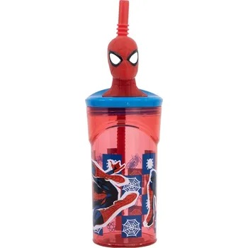 Láhev STOR Láhev na pití Spiderman ARACHNID GRID 3D 360ml
