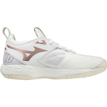 Dámská sálová obuv Dámská volejbalová obuv Mizuno WAVE MOMENTUM 2 W 4 Bílá, Růžová