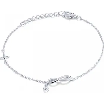 Náramek ŠPERKY-NM, Dámský náramek symbol nekonečno 1652 Délka náramku: 17 cm