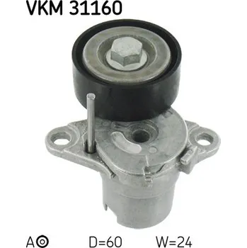 Napínací kladka, žebrovaný klínový řemen SKF (VKM31160)