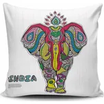 ASIR Povlak na polštář NKLF-226 bílý s barevným slonem