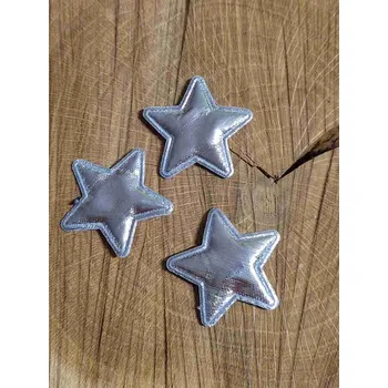 Vánoční dekorace Hvězda Ø30 mm barva stříbrná