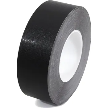 Výstražná páska Černá plastová voděodolná protiskluzová páska FLOMA Resilient Standard - 18,3 m x 5 cm a tloušťka 1 mm (80081164) FLOMAT