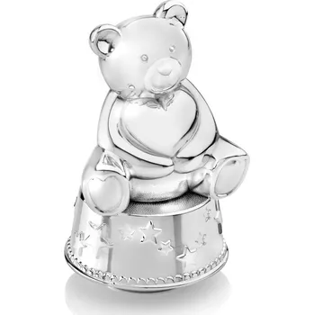 Figurka Zilverstad Kasička a hrací skříňka Medvídek se srdíčkem