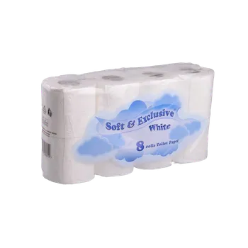 Toaletní papír SOFT & EXCLUSIVE - toaletní papír 2 vrstvý - bílý - 8ks/bal