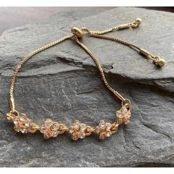 Náramek Náramek drobné květy se zirkony