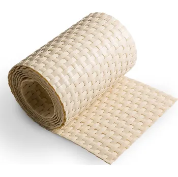 Příslušenství pro plot Béžový plastový ratanový stínicí pás "umělý ratan" - délka 255 cm, výška 19 cm (81111395) FLOMAT