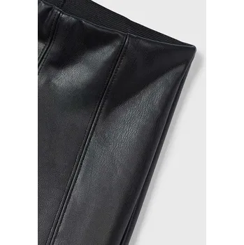 Oblečení a móda Mayoral Legíny ze syntetické kůže 4701 - 89 černé Rozměr: 92